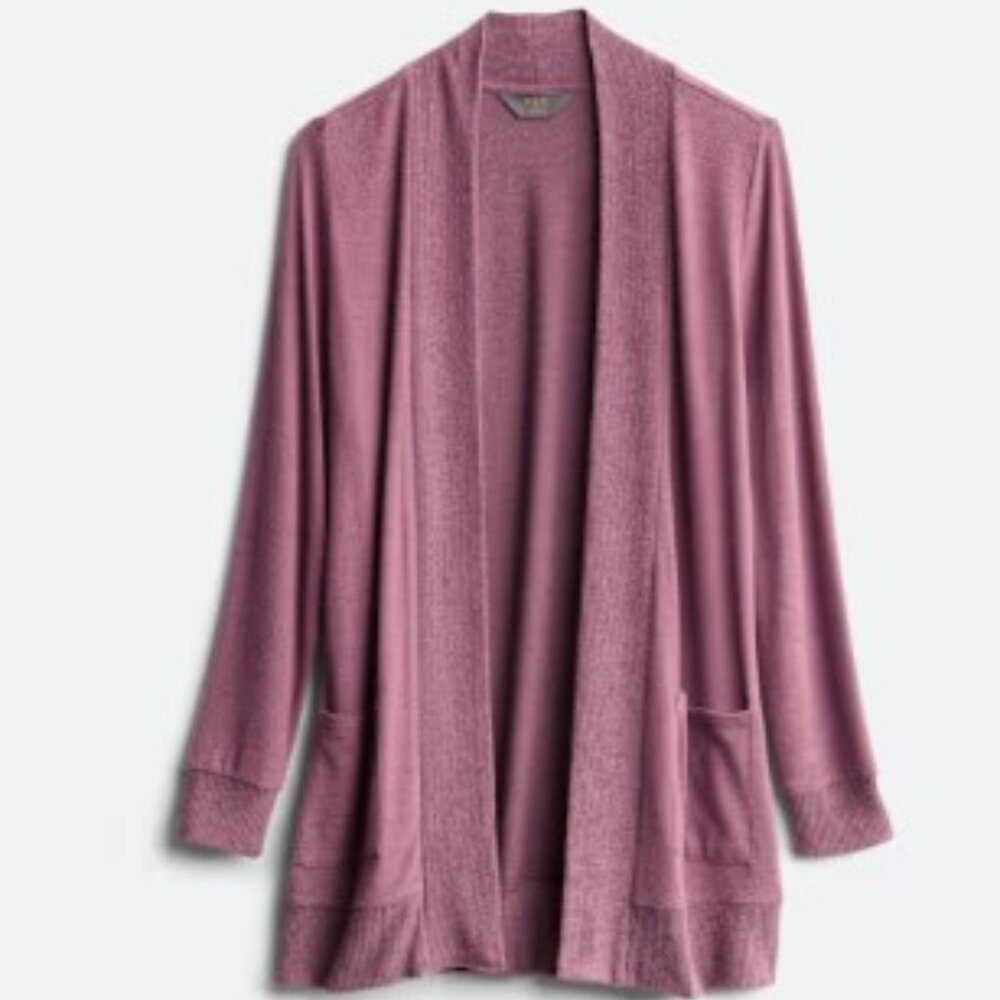 Market & Spruce Heather Brushed Knit Two Pocket Cardigan Women's Large